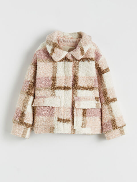 LCW Kids Ekose Kız Çocuk Kaşe Mont - W5NN57Z1-LNL