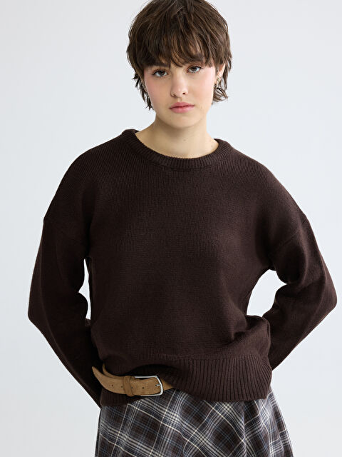 XSIDE Crew Neck Women's Knitwear Sweater - W5NO03Z8-8HG