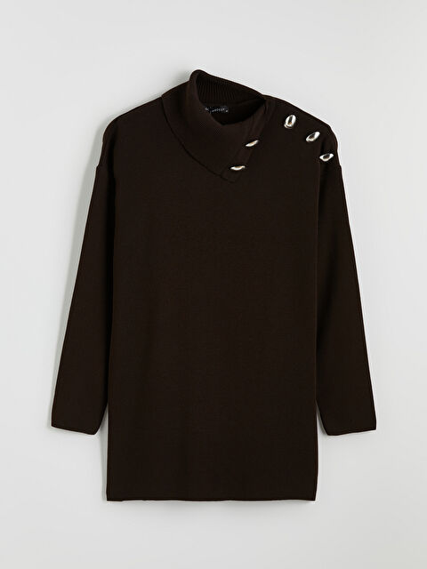 LCW Modest Yarım Balıkçı Yaka Kadın Triko Tunik - W5NQ97Z8-D7V