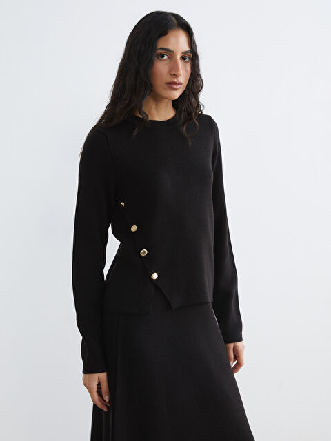 LCW Modest Bisiklet Yaka Kadın Triko Kazak - W5NR01Z8-CVL