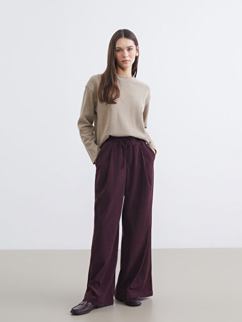 LCW Vision Pantalone od somota sa elastičnim strukom za žene - W5NR24Z8-S9K