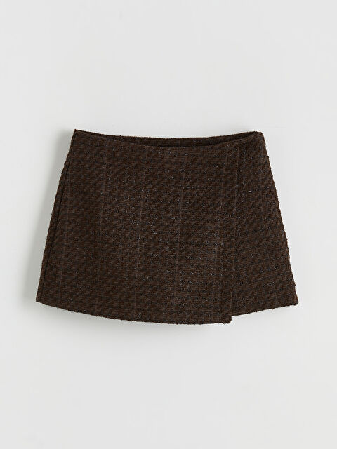 LCW Vision Beli Fermuarlı Dokulu Tüvit Şort Etek - W5NS21Z8-ZMQ