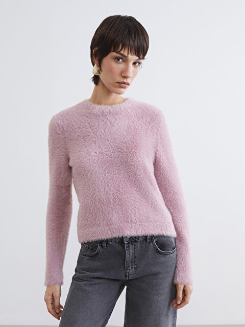 LCW Vision Bisiklet Yaka Kadın Triko Kazak - W5NS42Z8-CUK