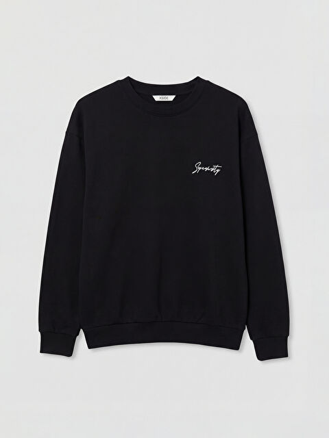 XSIDE Man BLACK Sweatshirt - W5NS80Z8-CVL