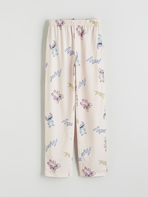 LCW Kids Stitch ve Angel Baskılı Kız Çocuk Pijama Alt - W5NT32Z4-LT4
