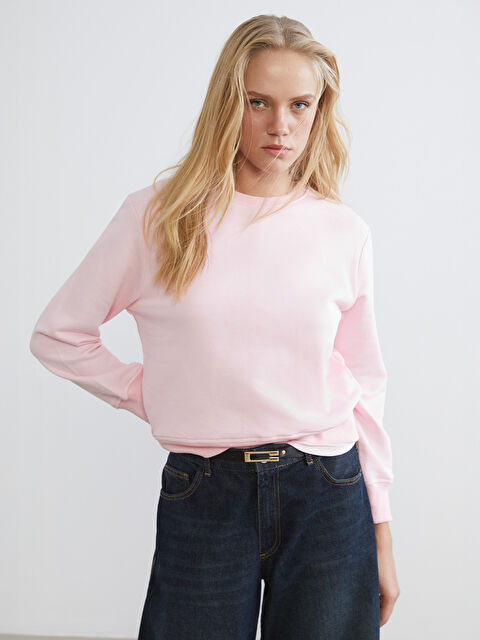 Natuvera Bisiklet Yaka Kadın Sweatshirt - W5NT53Z8-ZWU