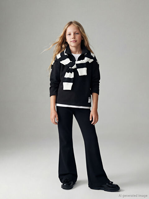 LCW Kids Polo Yaka Kız Çocuk Eşofman Takım - W5NT74Z4-CVL