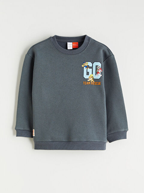 LCW Kids Paw Patrol Baskılı Erkek Çocuk Kalın Sweatshirt - W5NT93Z1-HGL