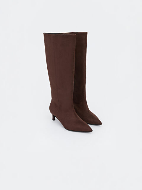 LCW STEPS Süet Görünümlü Kadın Çizme - W5NV62Z8-HSK