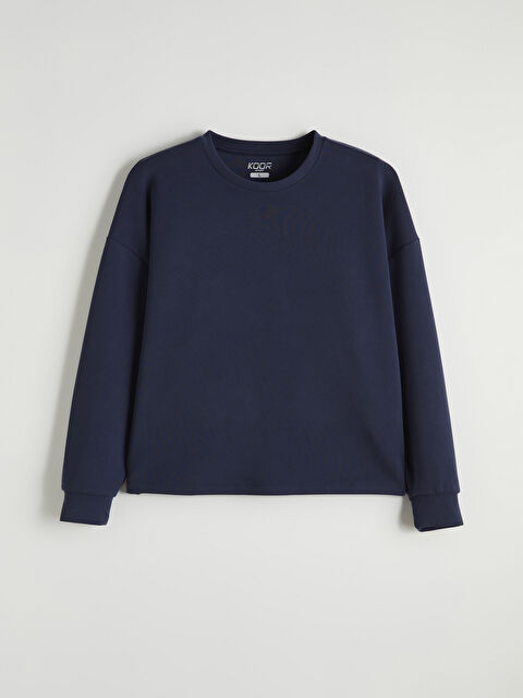 KOOR SPORT Bisiklet Yaka Soft Touch Kadın Sweatshirt - W5O013Z8-HPN