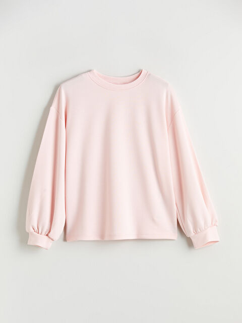 LCW Kids Bisiklet Yaka Kız Çocuk Pijama Üst - W5O043Z4-FR6