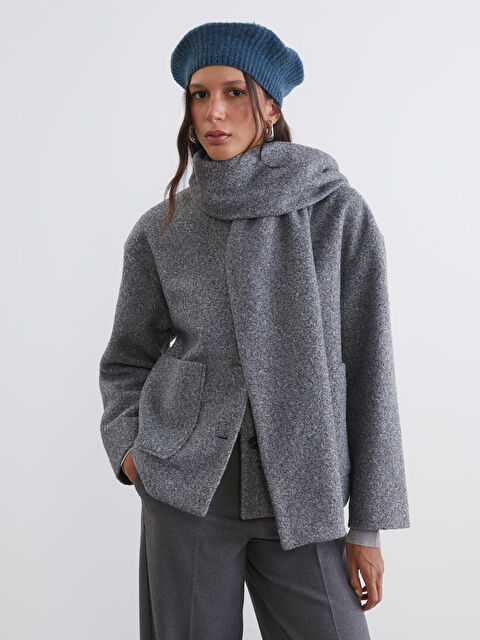 LCW Vision Scarf Women's Cachet Jacket - W5O055Z8-CT3