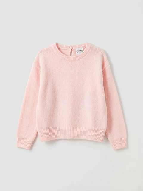 LCW Kids Bisiklet Yaka Kız Çocuk Triko Kazak - W5O057Z1-1V4