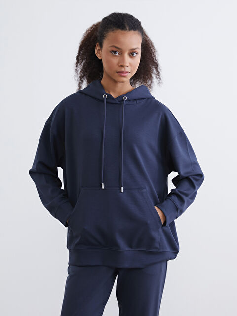 KOOR SPORT Kanguru Cepli Kadın Hoodie - W5O060Z8-HKG