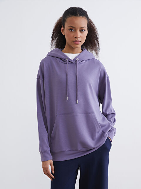 KOOR SPORT Kanguru Cepli Kadın Hoodie - W5O060Z8-HQT
