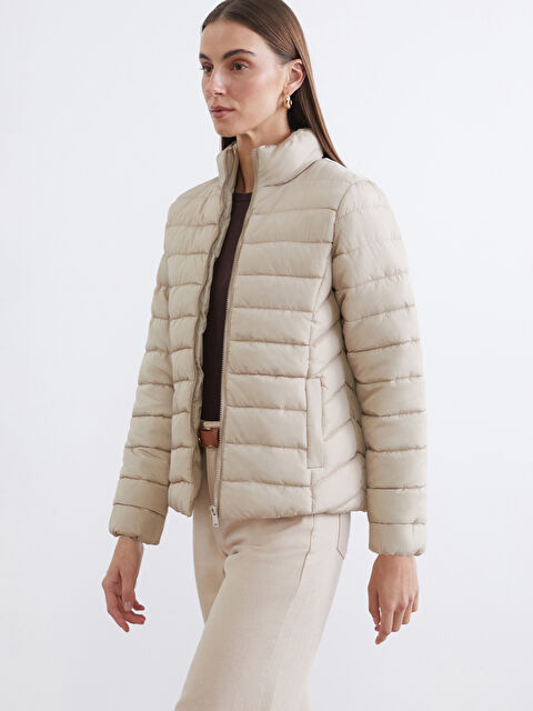 LCW ECO Dik Yaka Kadın Şişme Mont - W5O063Z8-M0T