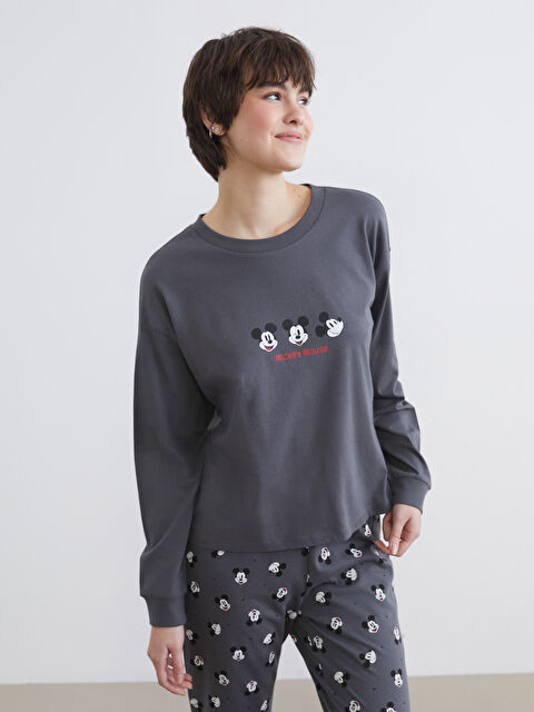 LCW Young Mickey Mouse Baskılı Kadın Pijama Takım - W5O129Z8-LRW
