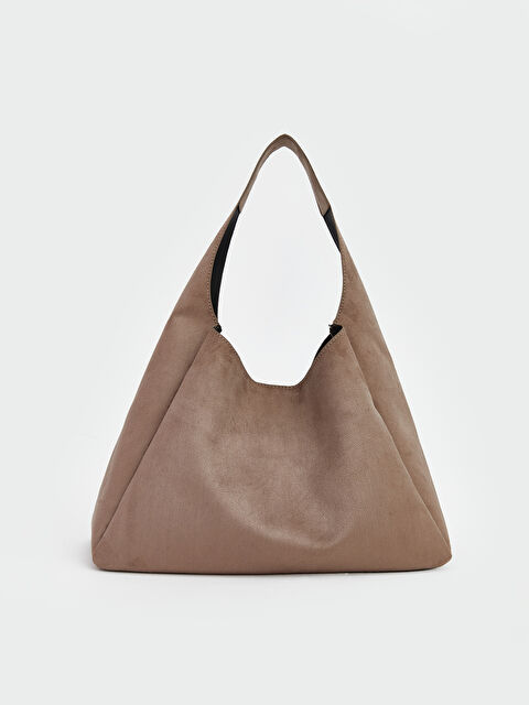 LCW ACCESSORIES ზამშის იერსახის ქალებისთვის მხრის ჩანთა - W5O214Z8-DFV