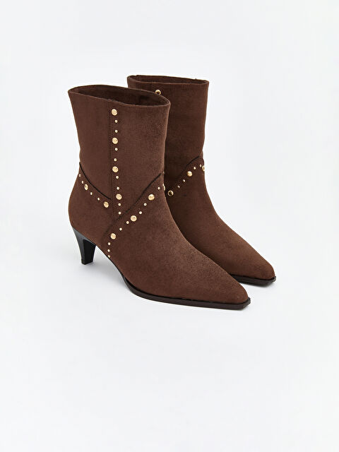 KOOR Süet Görünümlü Kadın Topuklu Bot - W5O228Z8-RKQ