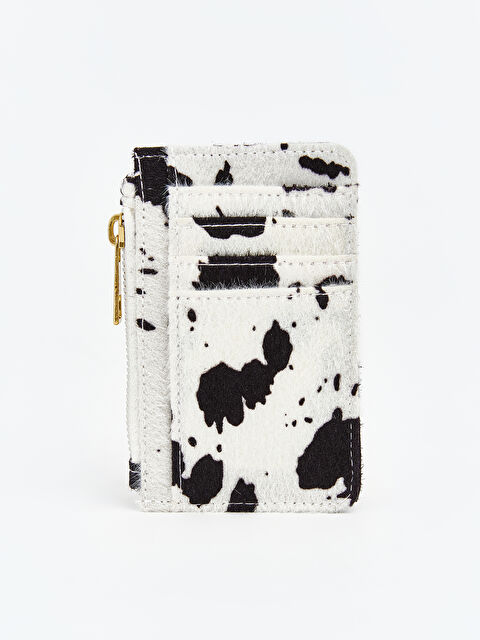 LCW ACCESSORIES Desenli Fermuarlı Kadın Kartlık Cüzdan - W5O295Z8-EEW