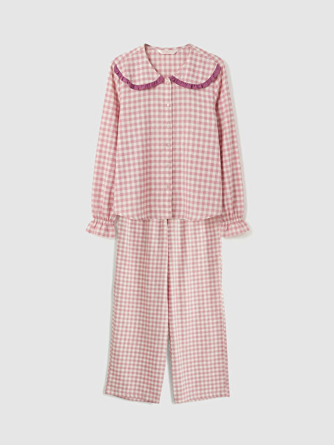 LCW DREAM Bebe Yaka Ekose Kadın Pijama Takım - W5O342Z8-LNP