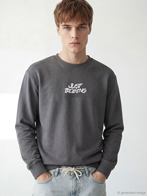 XSIDE Sweat-shirt GRIS Homme - W5O370Z8-R2H
