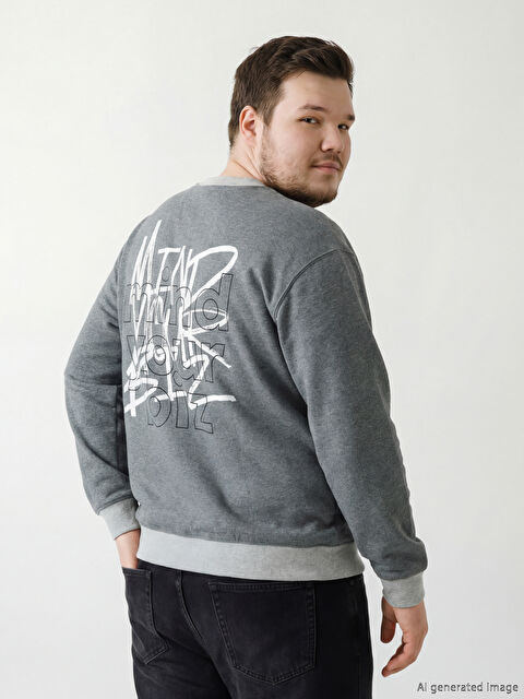 XSIDE Sweat-shirt Homme Imprimé Col Rond - W5O370Z8-L8N