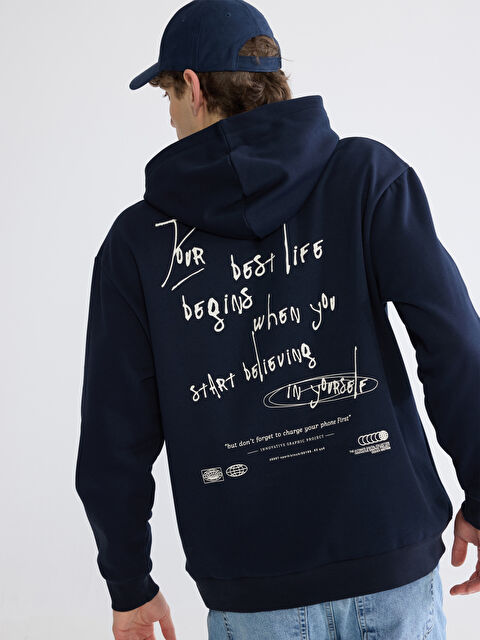 XSIDE Printed Men's Thick Hoodie - W5O371Z8-RFH