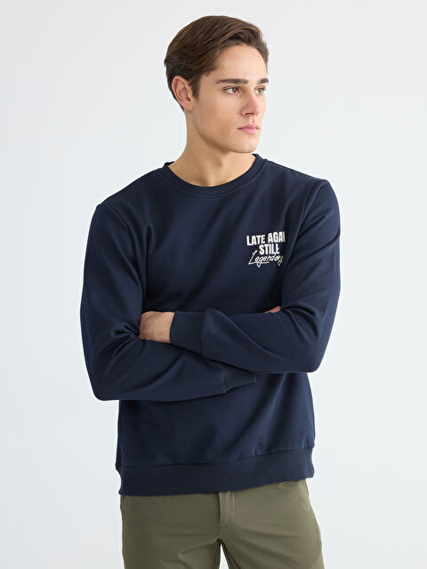 LCWAIKIKI Classic Man NAVY Sweatshirt - W5O442Z8-RFH