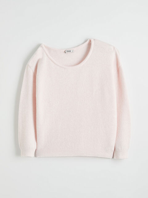 XSIDE Kayık Yaka Oversize Kadın Triko Kazak	 - W5O459Z8-Z1C