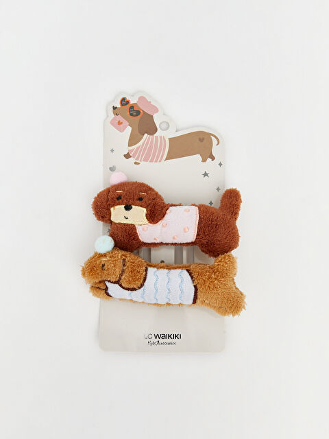 LCW ACCESSORIES Hayvan Figürlü Pelüş Kız Çocuk Toka 2'li - W5O481Z4-QBC