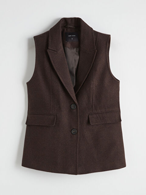 LCW Vision Kaşe Kadın Klasik Yelek - W5O482Z8-DJ7