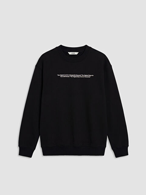 XSIDE Man BLACK Sweatshirt - W5O487Z8-CVL