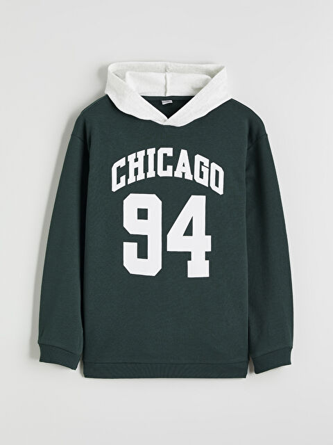 LCW Kids Kapüşonlu Erkek Çocuk Sweatshirt - W5O493Z4-HHQ