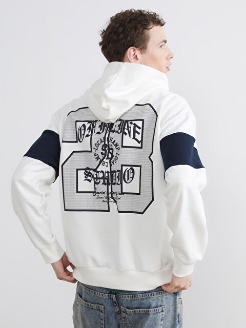 XSIDE Man ECRU Hoodie - W5O525Z8-R9J