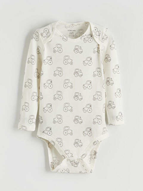 LCW baby Baskılı Erkek Bebek Çıtçıtlı Body - W5O562Z1-LQA