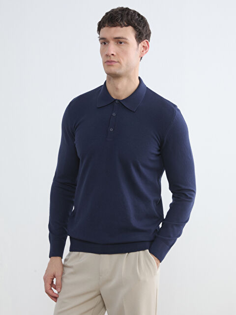 SOUTHBLUE Polo Neck Men's Knitwear Sweater - W5O615Z8-RFH