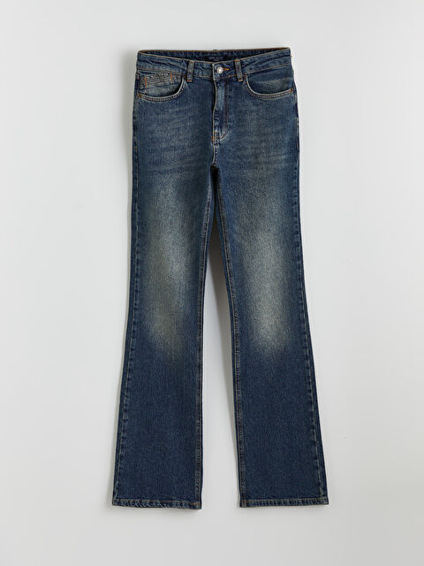 LCW Jeans Yüksek Bel Flare Kadın Jean Pantolon - W5O658Z8-JVV