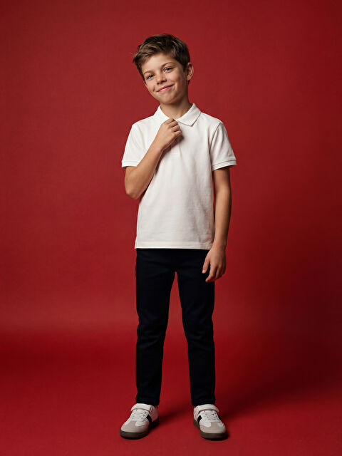 LCW Kids Basic Gabardin Erkek Çocuk Pantolon - W5O690Z1-CVL