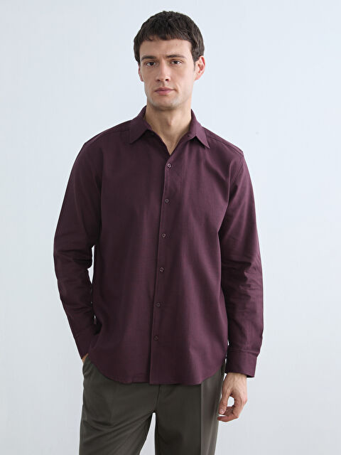 SOUTHBLUE Regular Fit Gabardin Erkek Gömlek - W5O731Z8-J0S