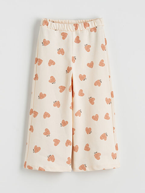 LCW baby Beli Lastikli Baskılı Kız Bebek Eşofman Altı - W5O736Z1-LQA