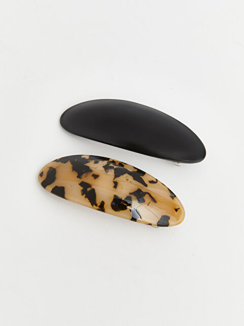 LCW ACCESSORIES Leopar Desenli Kadın Saç Tokası 2'li - W5O791Z8-M0T