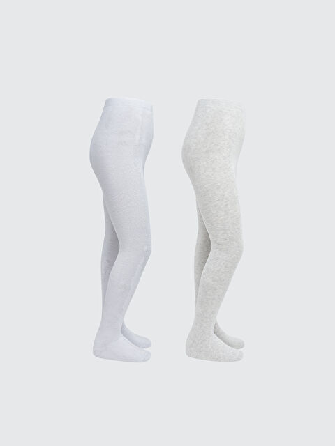 LCW Kids Basic Kız Çocuk Külotlu Çorap 2'li - W5O973Z4-LAL