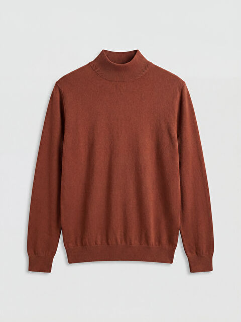 LCWAIKIKI Classic Men's Knitwear Sweater with Mock Turtleneck - W5O980Z8-R39