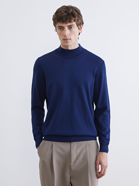 SOUTHBLUE Yarım Balıkçı Yaka Erkek Triko Kazak - W5OA28Z8-RFH