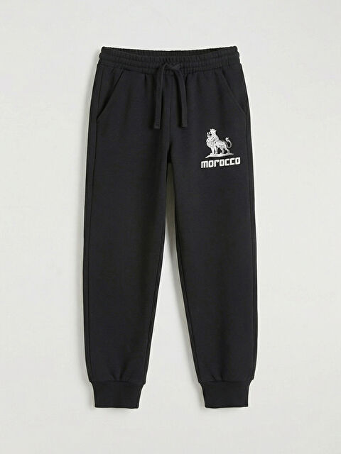 LCW Kids بنطال رياضي للجري اسود ولد - W5OB05Z4-CVL