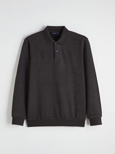 LCWAIKIKI Classic Polo Yaka Erkek Sweatshirt - W5OB47Z8-ZCE