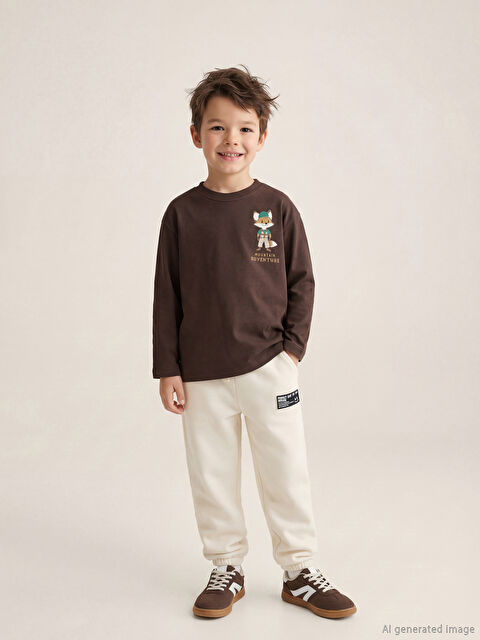 LCW Kids Erkek Çocuk Kalın Jogger Eşofman Altı - W5OB94Z1-QVK