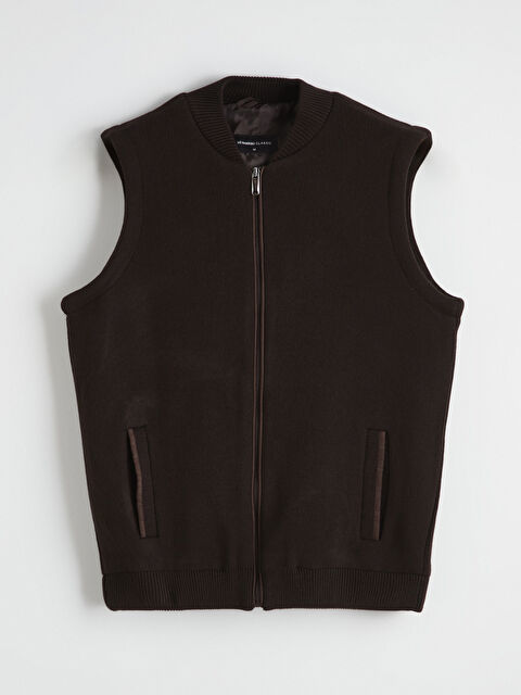 LCWAIKIKI Classic Standart Kalıp Kolej Yaka Erkek Triko Yelek - W5OB97Z8-34E