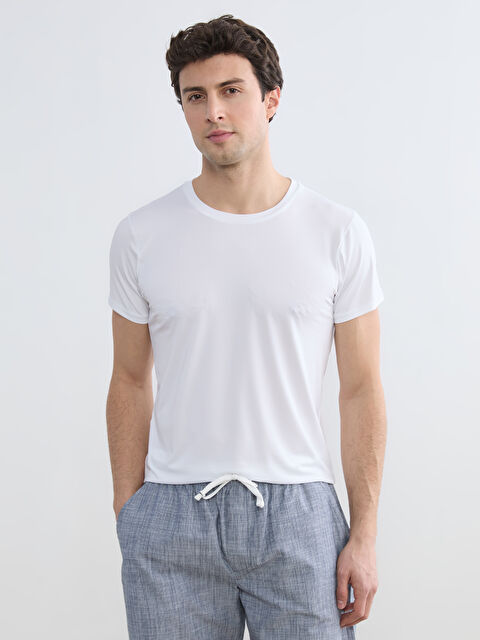 LC WAIKIKI Bisiklet Yaka Erkek İç Giyim Atlet - W5OC12Z8-VC4